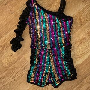 Sequin Striped Kids Costume